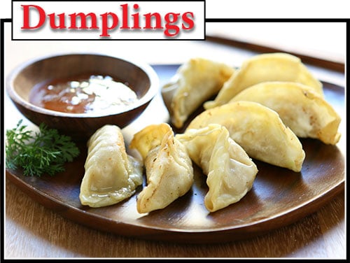 An example of Chinese dumplings