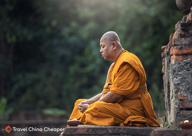 Buddhist monk in China
