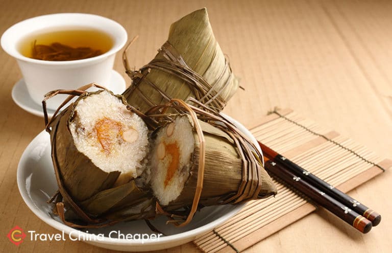 Chinese Zongzi, also known as sticky rice dumplings, are an incredibly tasty China sweet treat!