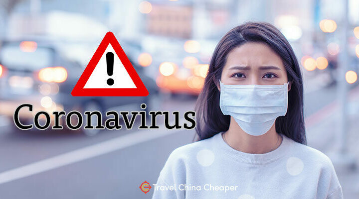 Avviso di salute del coronavirus per i viaggiatori in porcellana