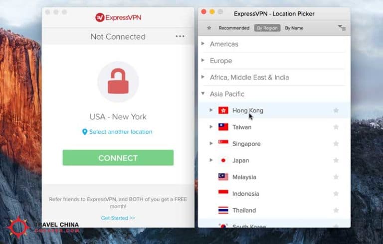 ExpressVPN Mac OSX Application