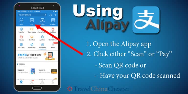 How to Pay using Alipay on your phone