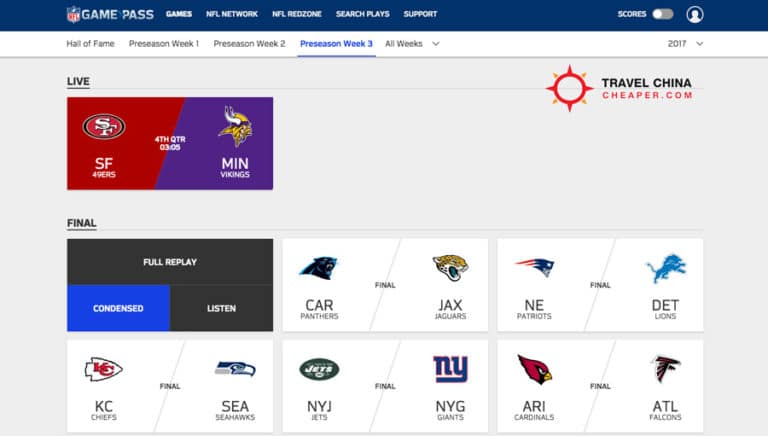 Nfl replay free online 2025
