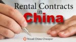 Signing a Chinese rental contract: questions to ask