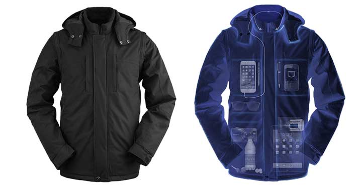 Travel jacket and vest for travelers