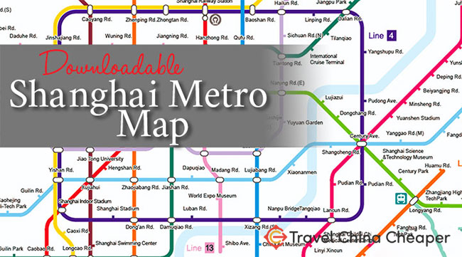 Downloadable Shanghai Metro Map (Subway map)