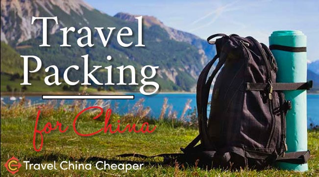 Travel packing checklist for China