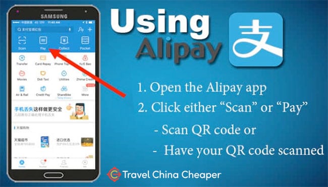 How to Pay using Alipay on your phone